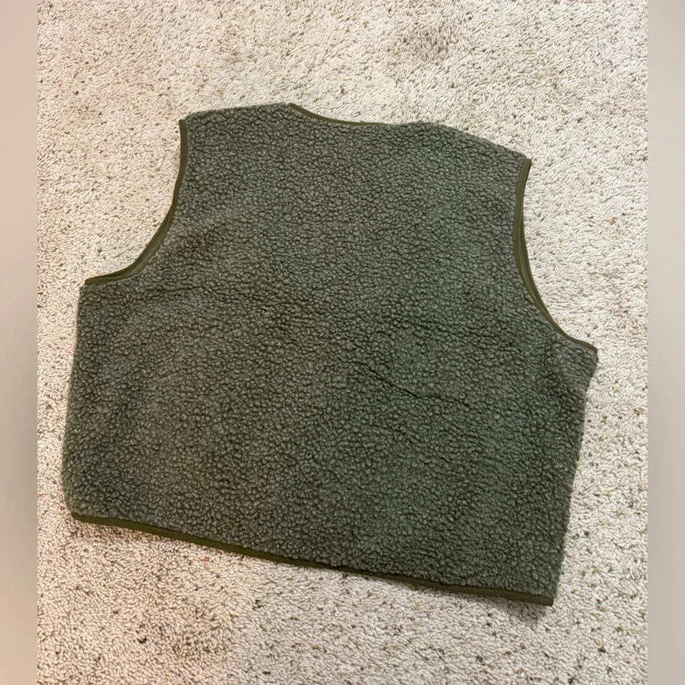 NWOT AMERICAN VINTAGE hoktown fleece sherpa vest M/L - Picture 6 of 7